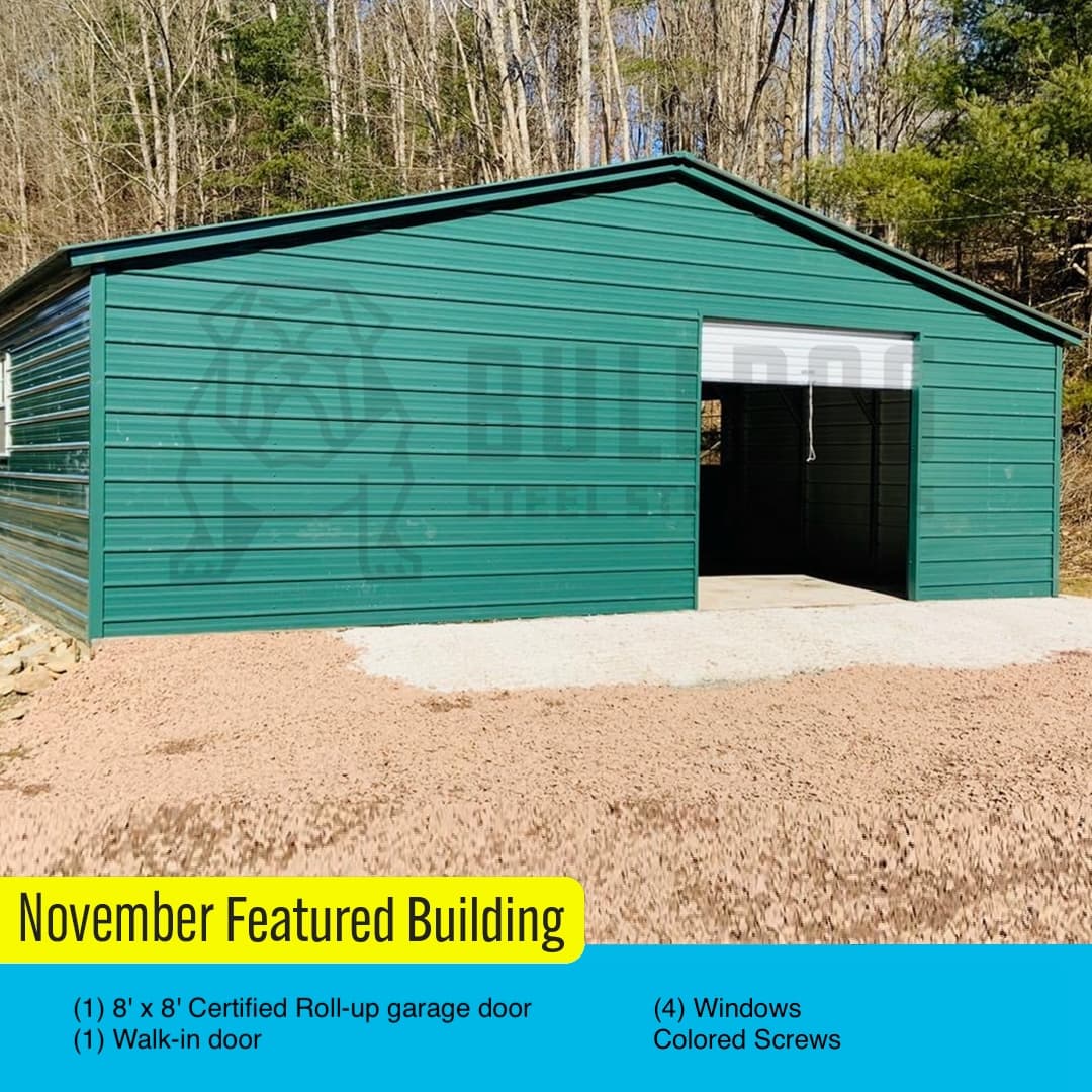 30’ x 40’ x 8’ Garage