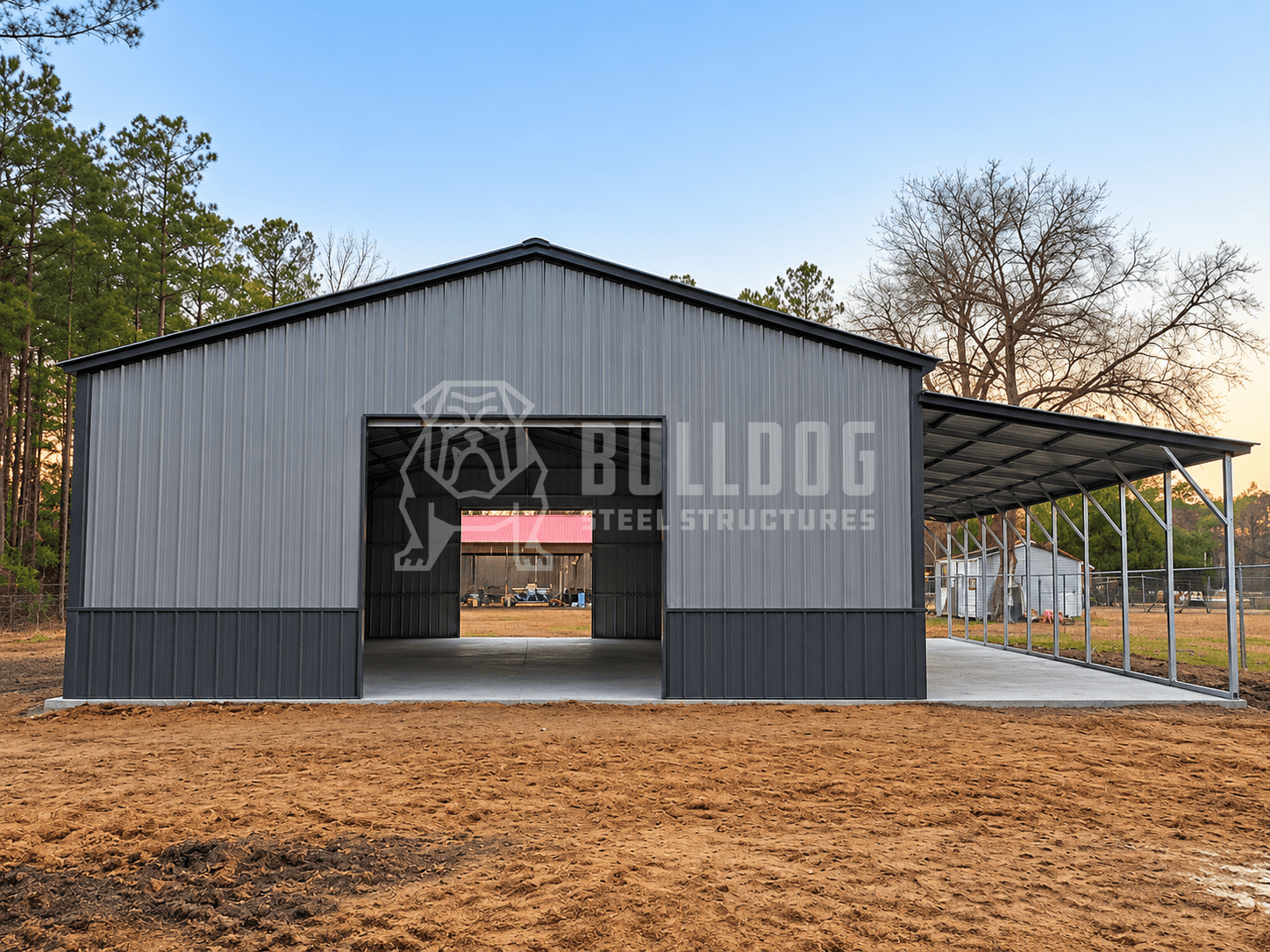 42' x 40' x 12'-9' Half Carolina Barn