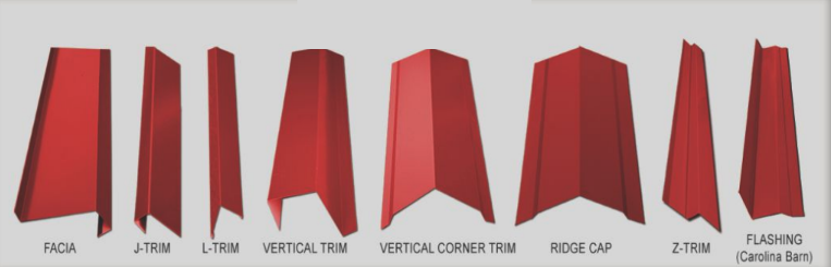 Trim used in Bulldog metal buildings