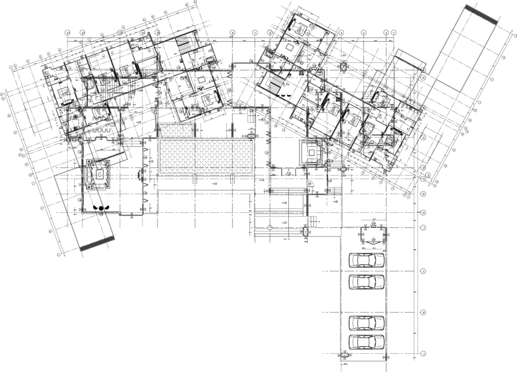 blueprint of a custom metal building