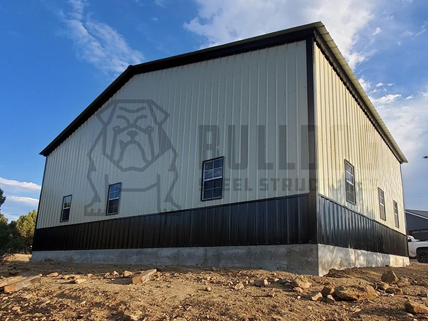 40 by 30 foot commercial building on a concrete slab